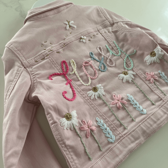 Enchanted Garden - denim Jacket 