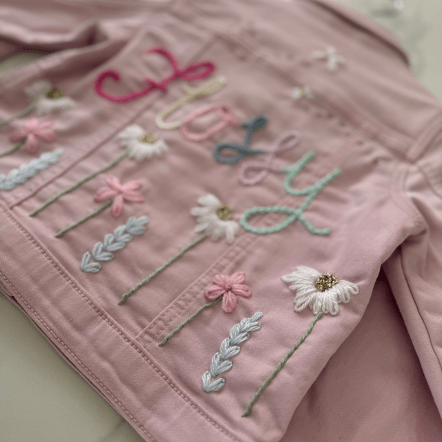 Enchanted Garden - denim Jacket 