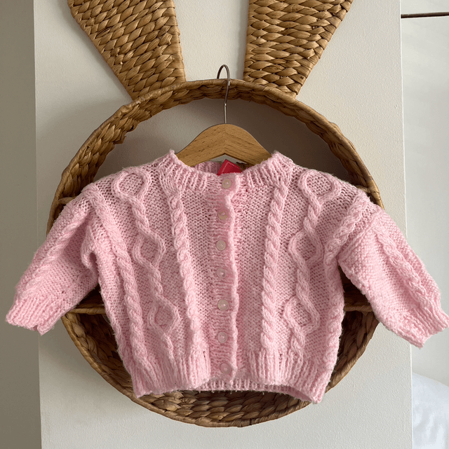 Pink cardigan 