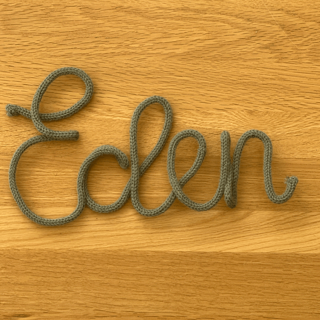 Knitted Name