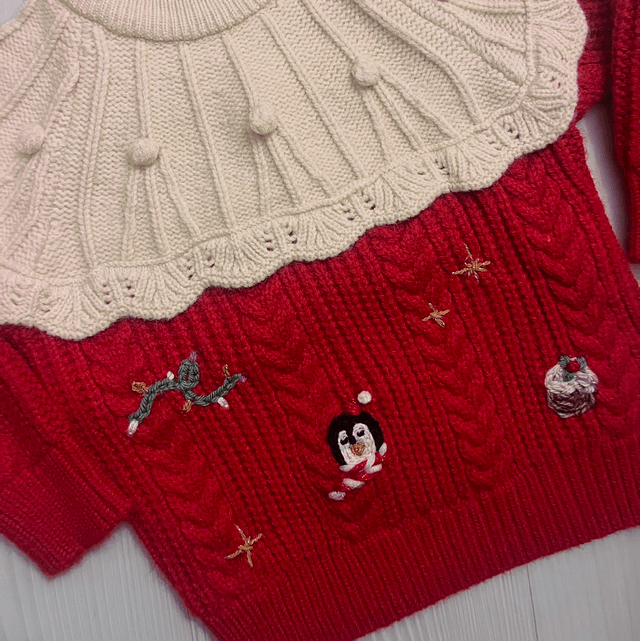 Christmas motif jumper Inc. Name 