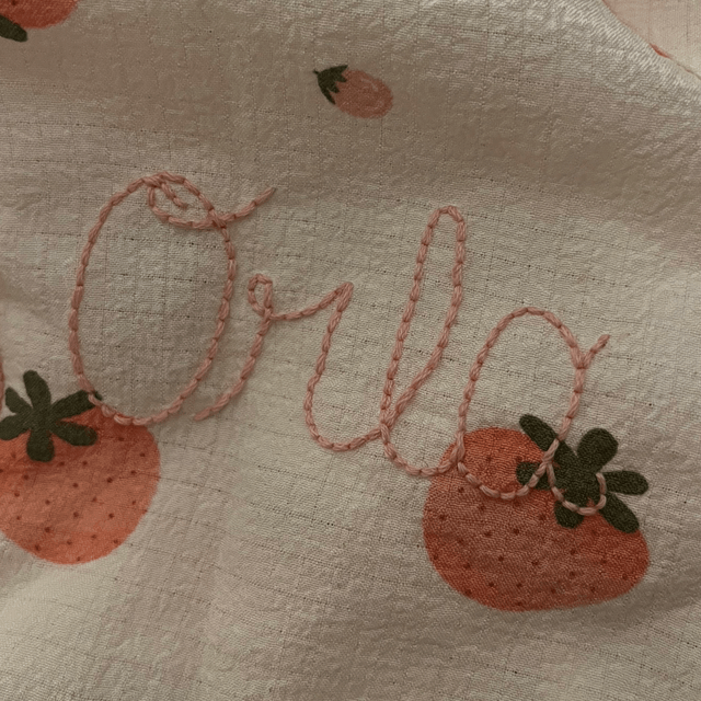 (PRE- ORDER) Strawberry Muslin pyjamas