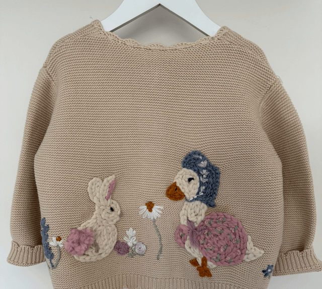 Easter bunny & Mother goose Cardigan  
