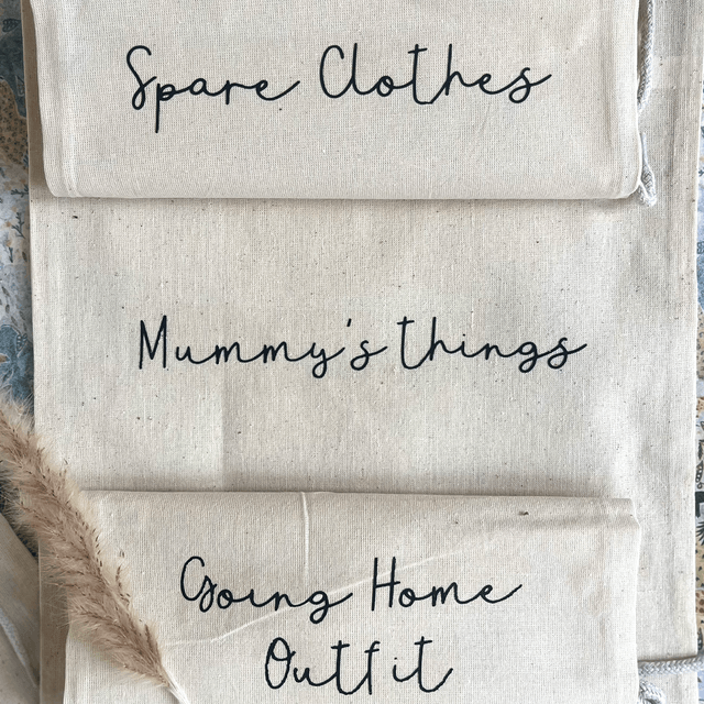Hospital bag organisers - Set of 3 