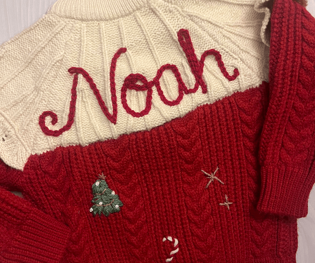 Christmas motif jumper Inc. Name 