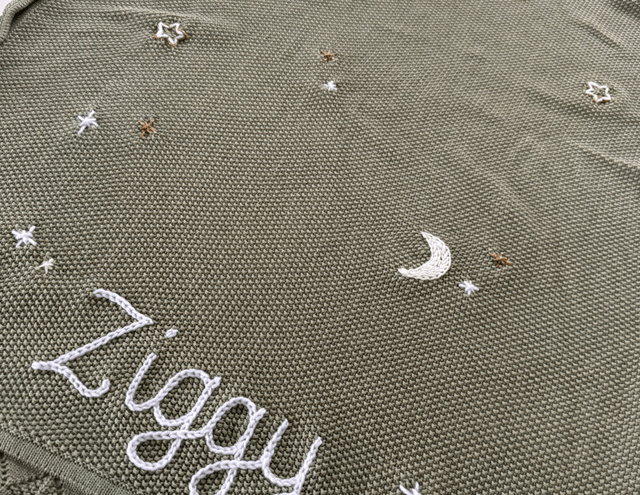 Moon & Stars Scattered Blanket 