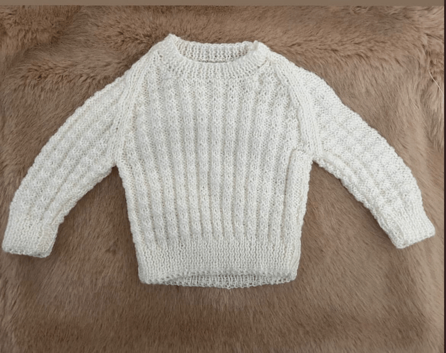 Glitter white crew neck jumper 
