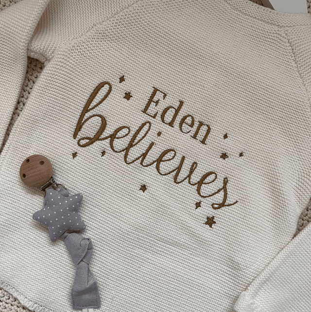I Believe - machine embroidered 