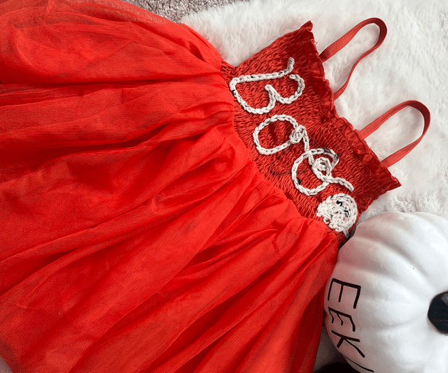 Boo-tiful! Orange ballerina dress - 2-3 years 
