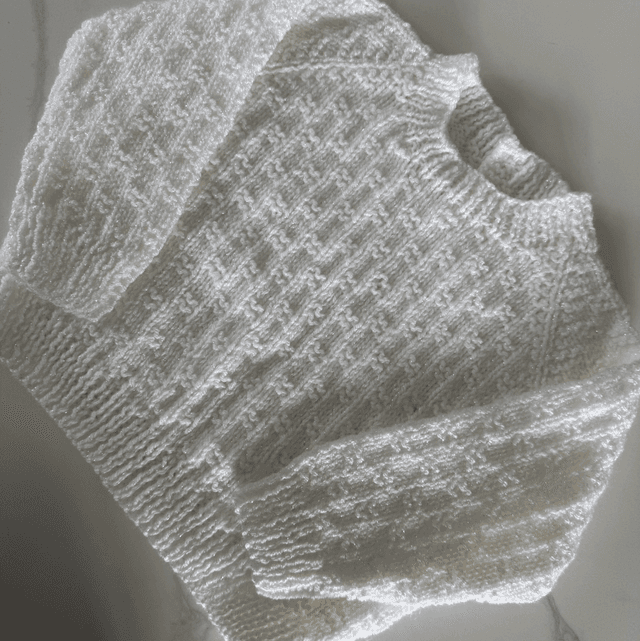 White Sparkle knit jumper 
