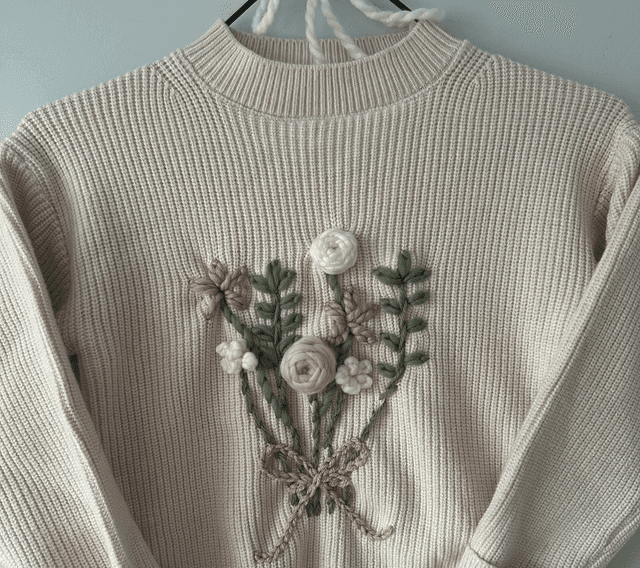 Floral Bouquet - Blush Jumper