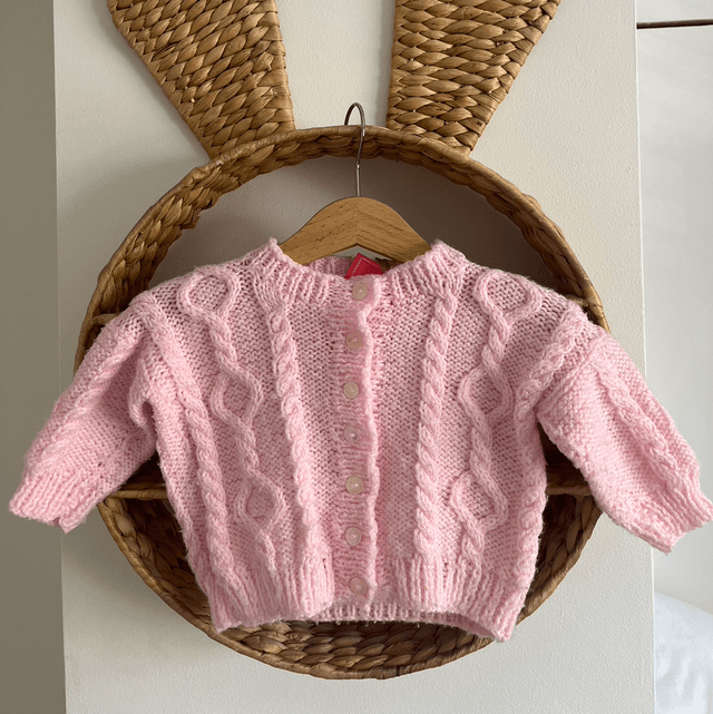 Pink cardigan 