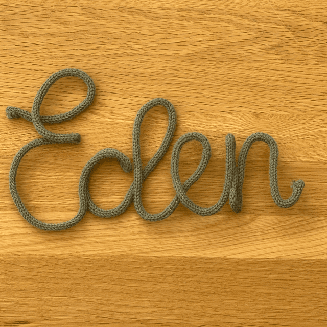 Knitted Name
