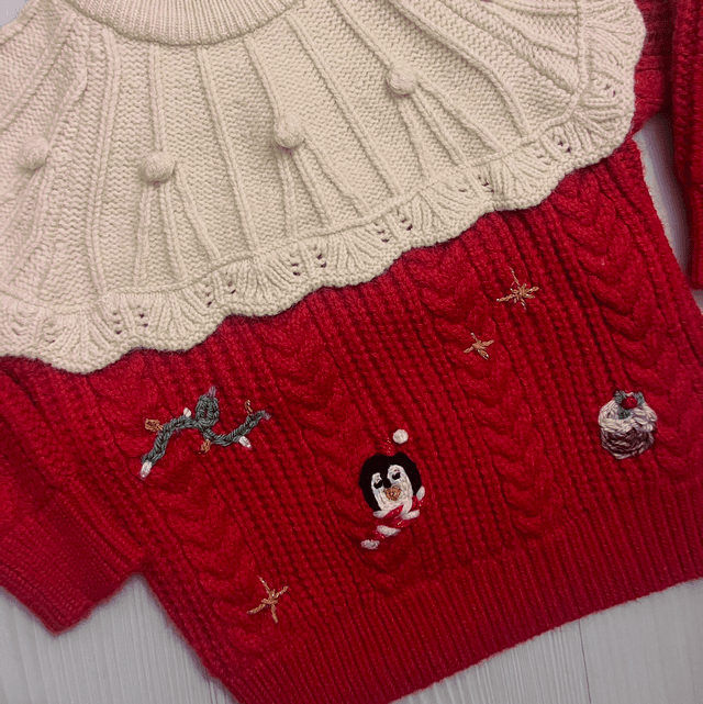Christmas motif jumper Inc. Name 