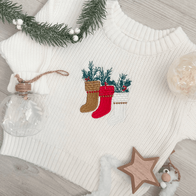 Christmas Stockings  - Jumper or Romper 