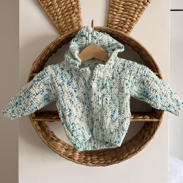 Blue freckled cardigan