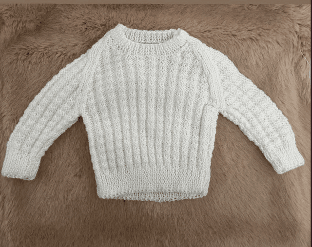 Glitter white crew neck jumper 